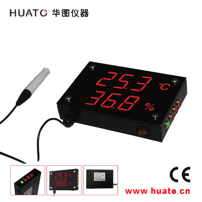 Китай Визуальный влагомер цифрового термометра расстояния в 10 метров с дисплеем СИД внешнего зонда красным поставщик