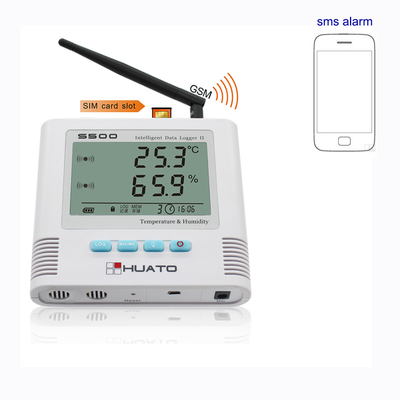 Китай Датчик температуры ГСМ сигнала тревоги СМС, дисплей ЛКД регистратора данных температуры ГСМ поставщик